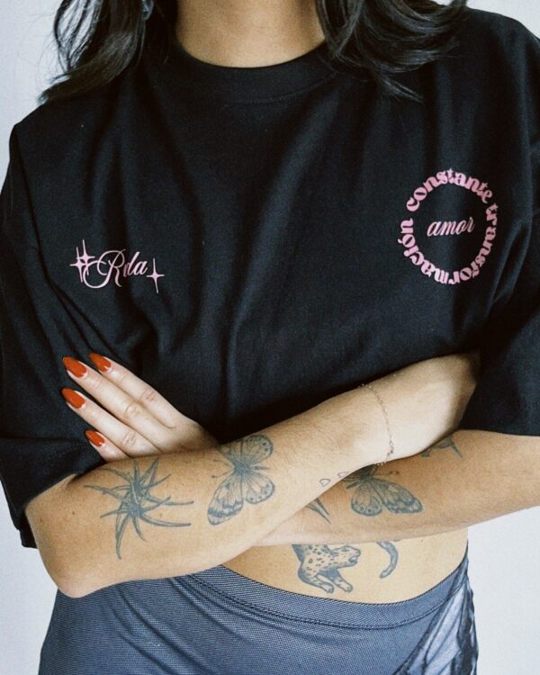 CROP TOP A.C.T. - BLACK - Image 3